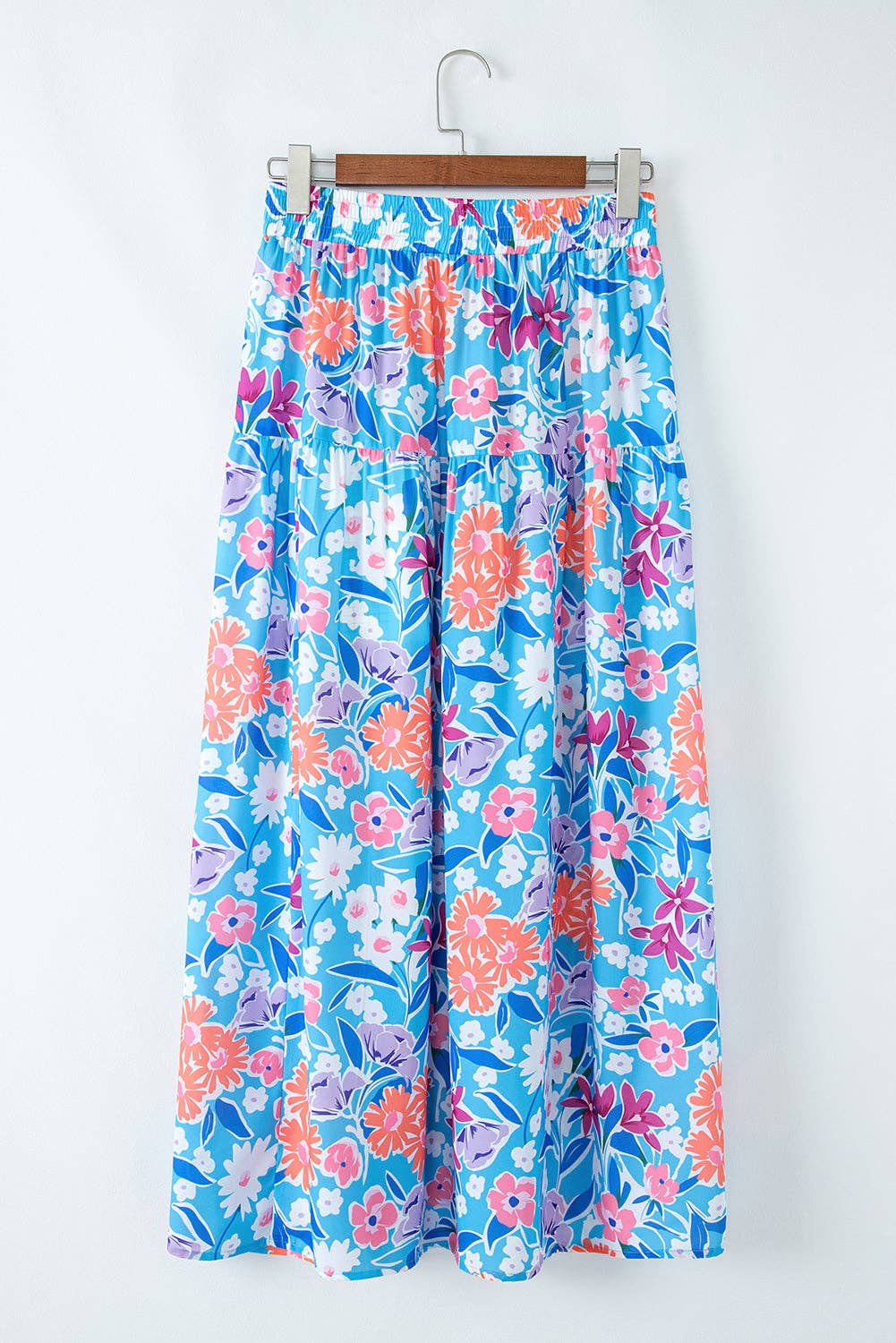 Floral Wrap Maxi Skirt