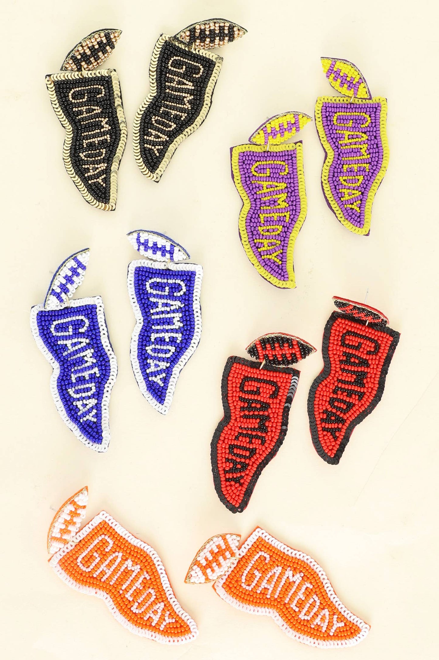 Game Day Banner Earrings