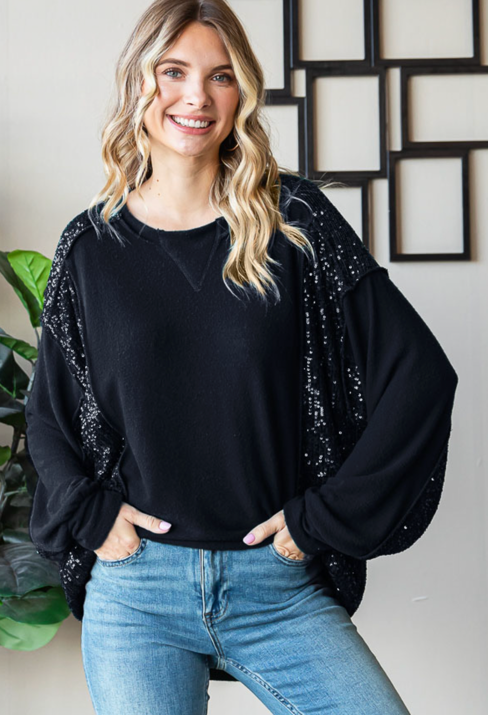 Dolman Sleeve Party Top