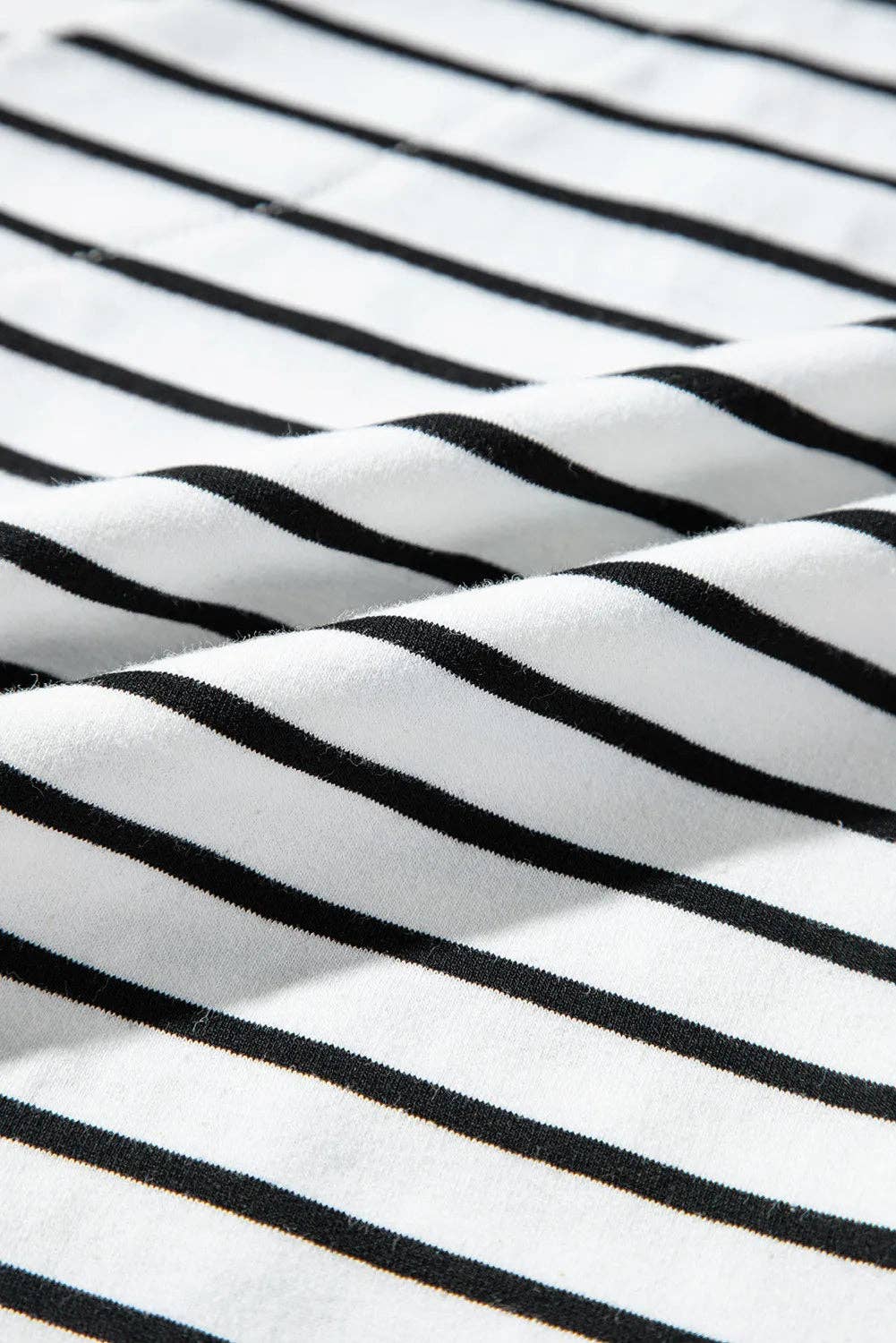 Stripe Colorblock V-Neck Tee
