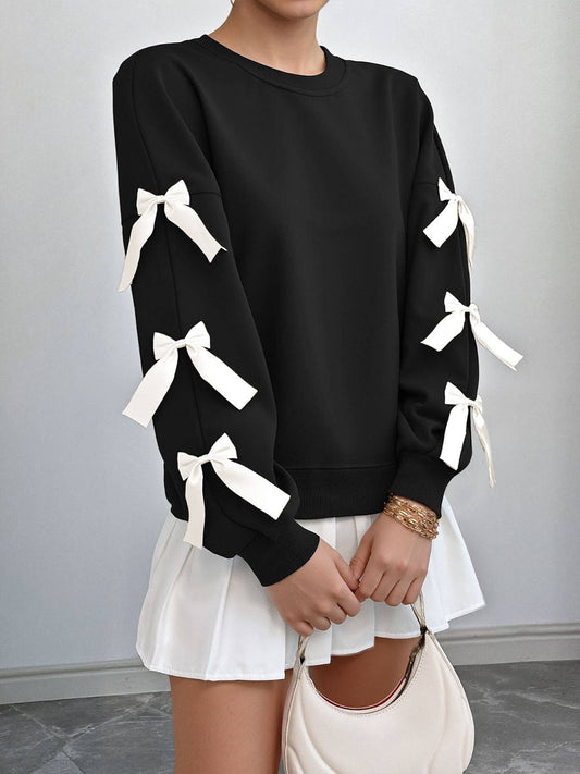Bow Sleeve Sweatshirt