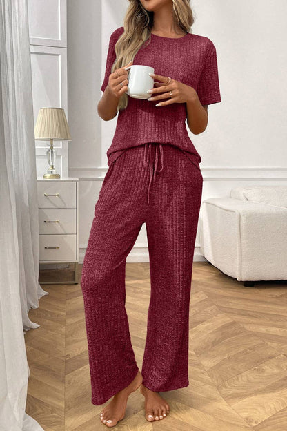 Ribbed Knit Lounge Set