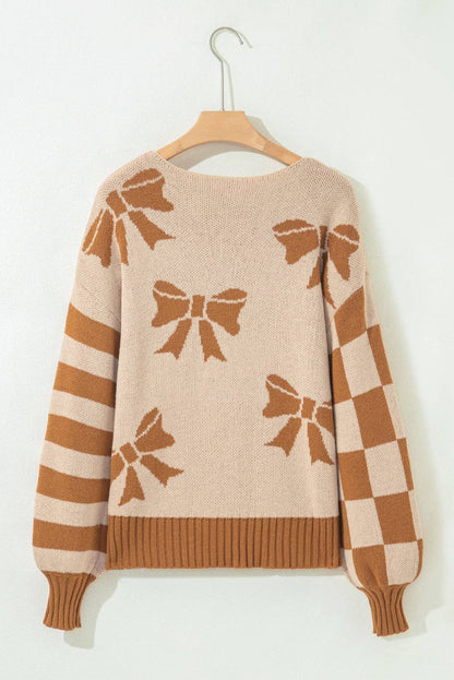 Neutral Dreams Bow Sweater