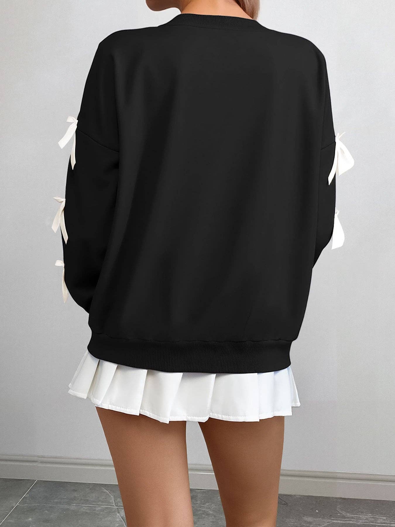 Bow Sleeve Sweatshirt