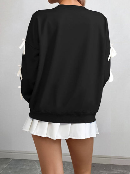 Bow Sleeve Sweatshirt