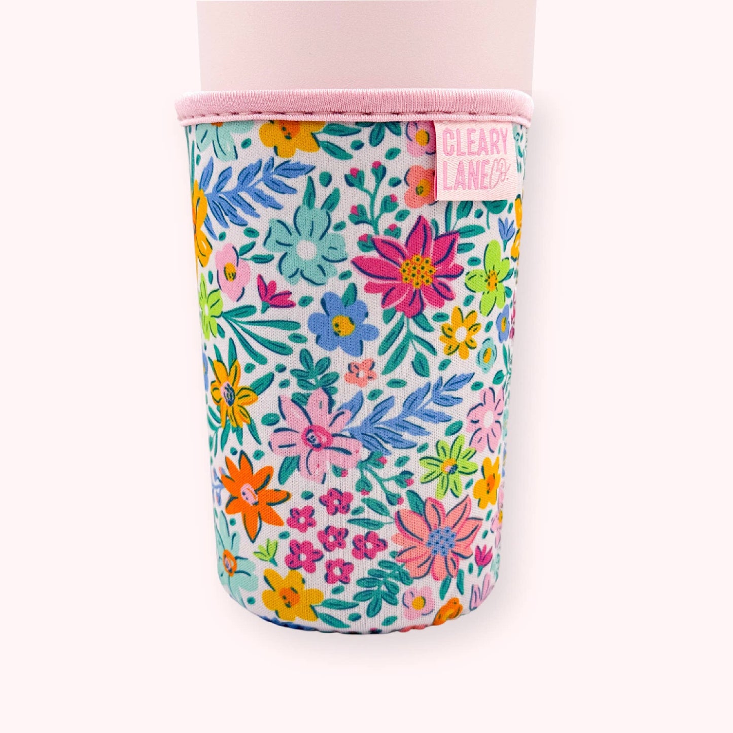 Blush Rainbow Thistle Coffee Cup Sleeve