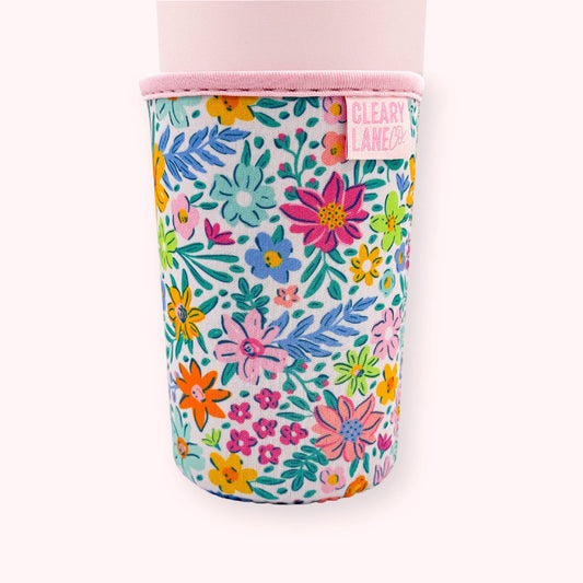 Blush Rainbow Thistle Coffee Cup Sleeve