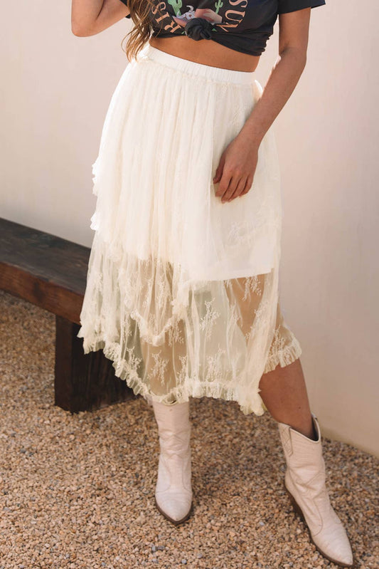 Lace Summer Maxi Skirt