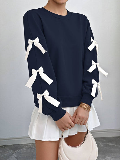 Bow Sleeve Sweatshirt