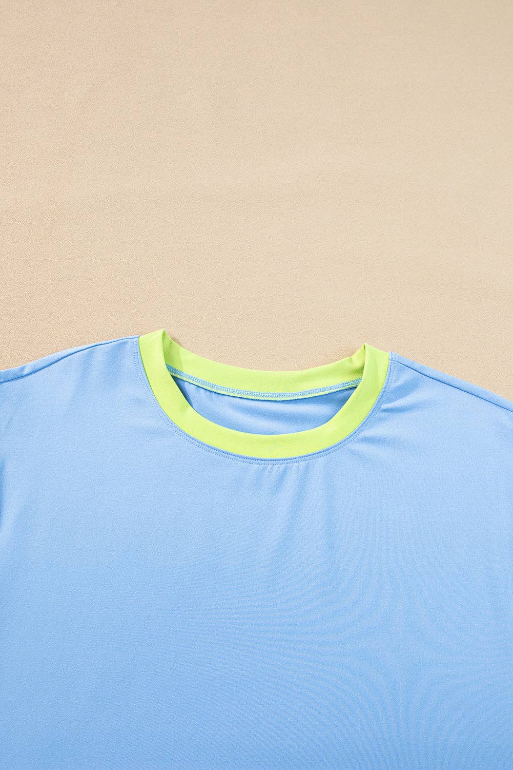 Multicolor Color Block Detail Casual Two-piece Set
