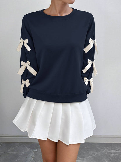 Bow Sleeve Sweatshirt