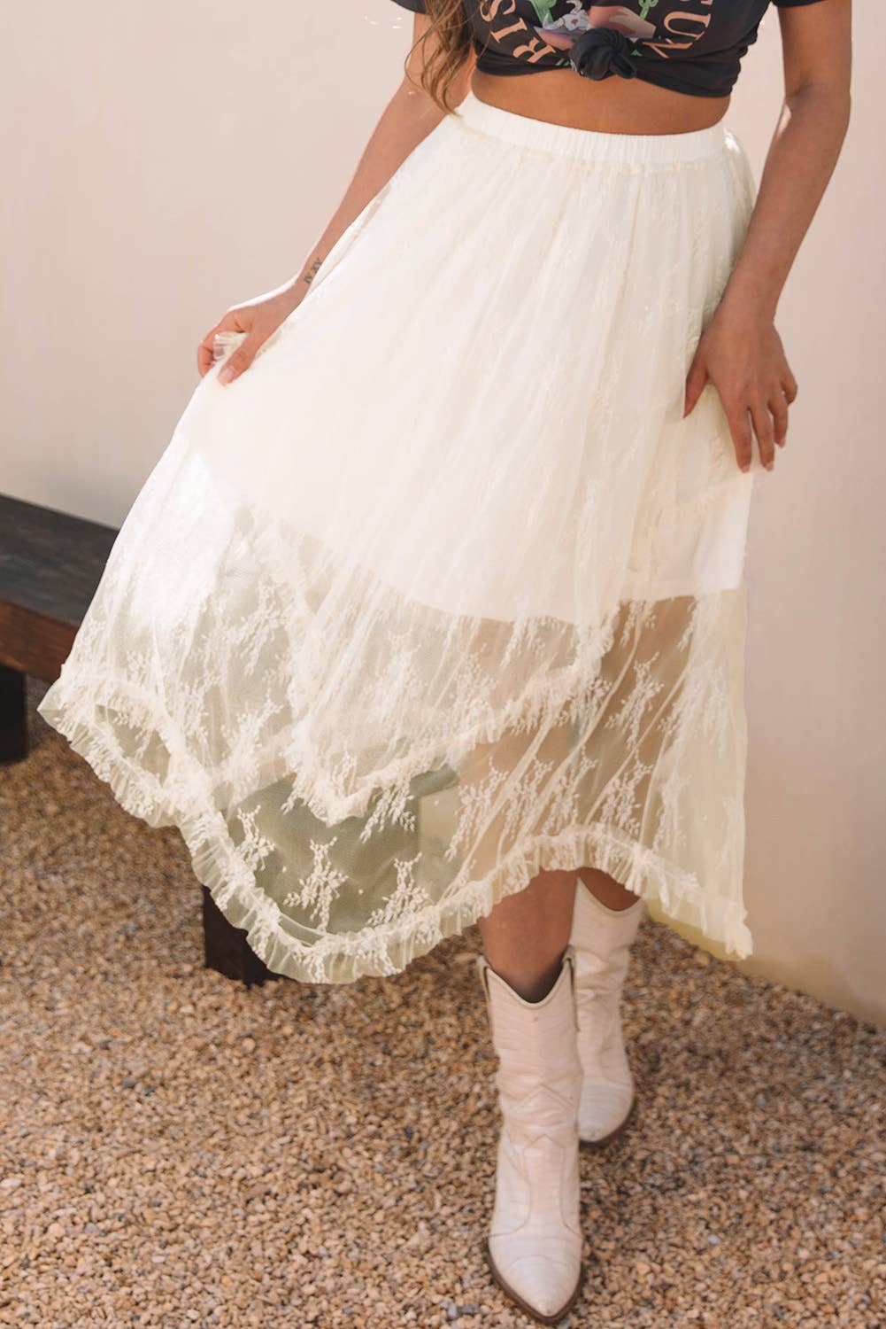 Lace Summer Maxi Skirt
