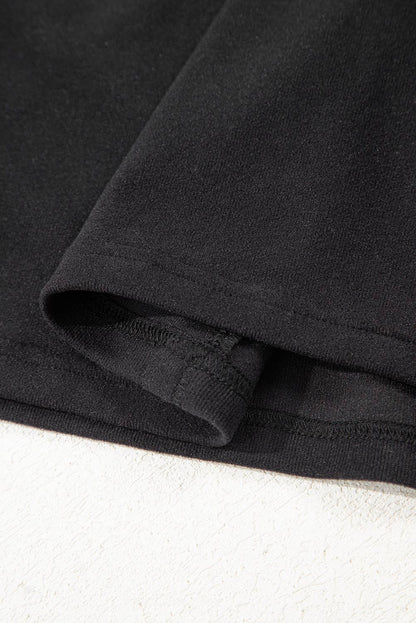 Bow Mesh Textured Long Sleeve Tee