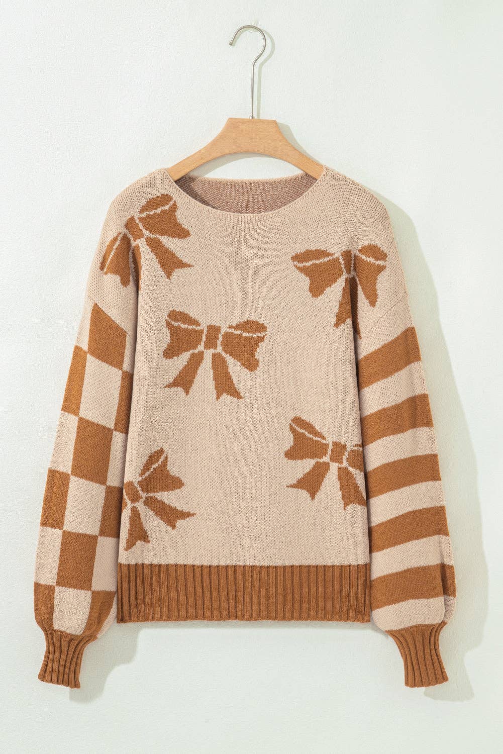 Neutral Dreams Bow Sweater