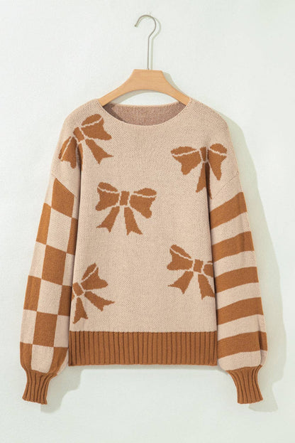 Neutral Dreams Bow Sweater