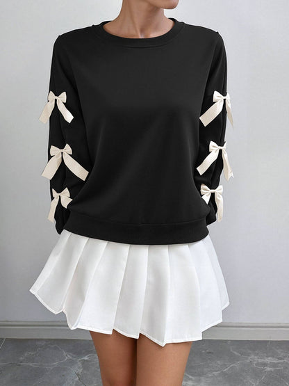 Bow Sleeve Sweatshirt