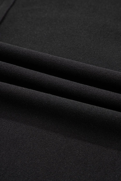 Bow Mesh Textured Long Sleeve Tee