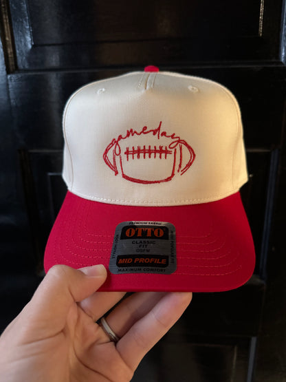 Game Day Ball Embroidered Hat