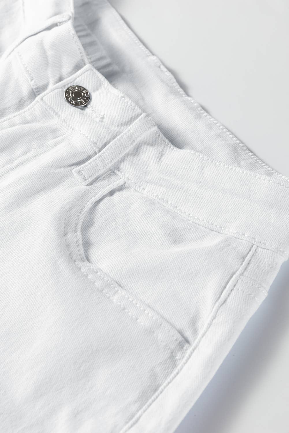 Bow Knot Side Detail Straight Leg Loose Jeans