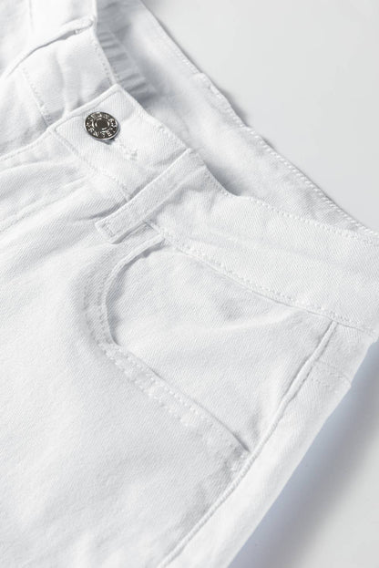 Bow Knot Side Detail Straight Leg Loose Jeans