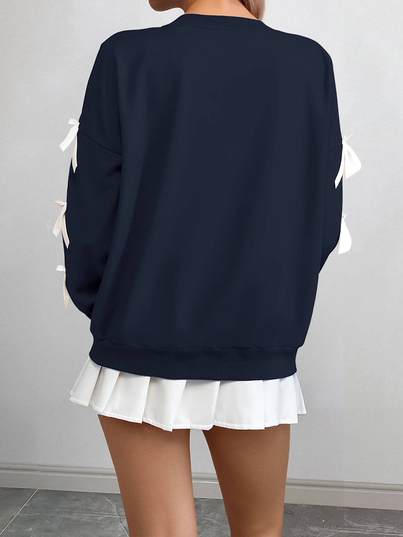 Bow Sleeve Sweatshirt