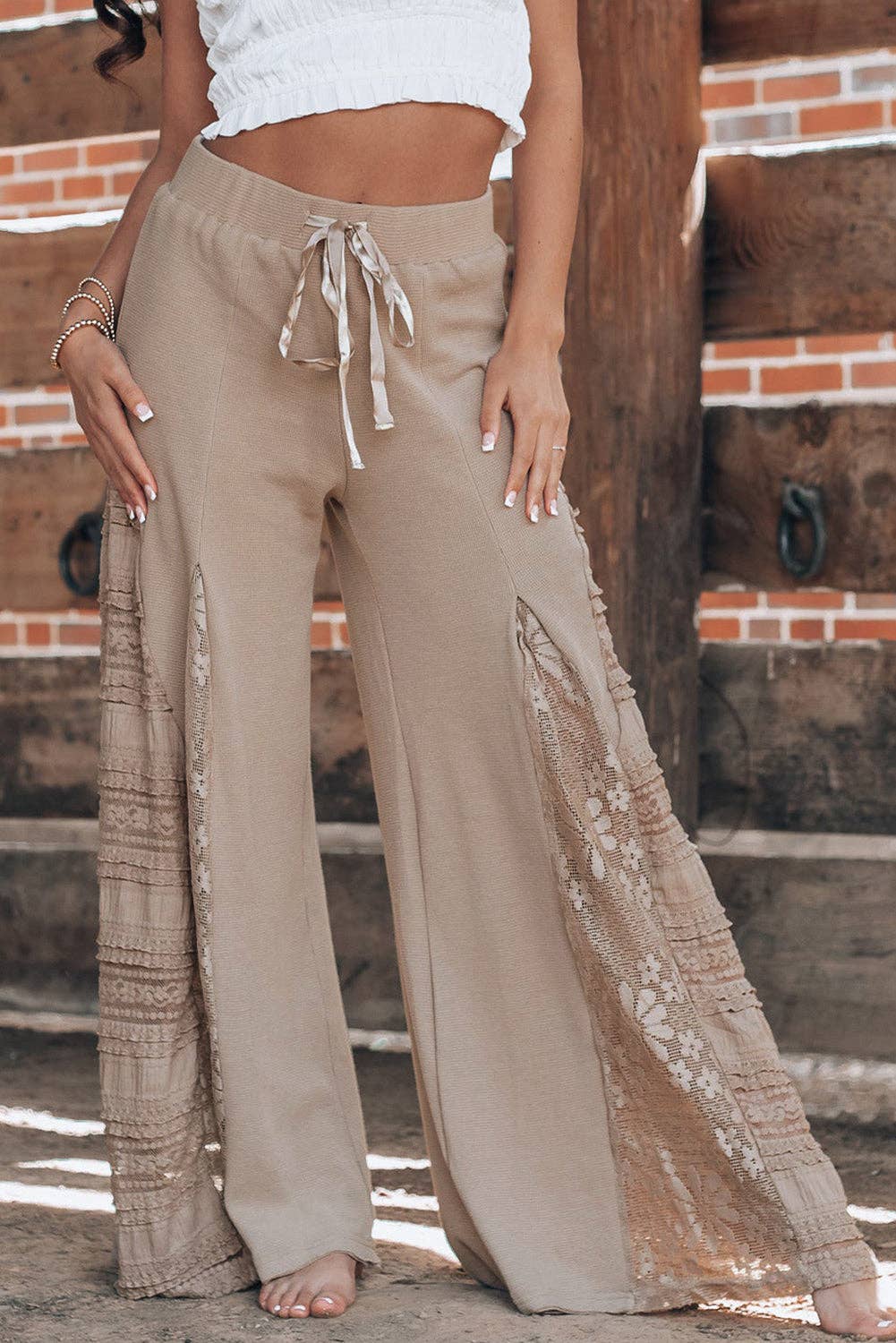 Boho Lace Patchwork Pants