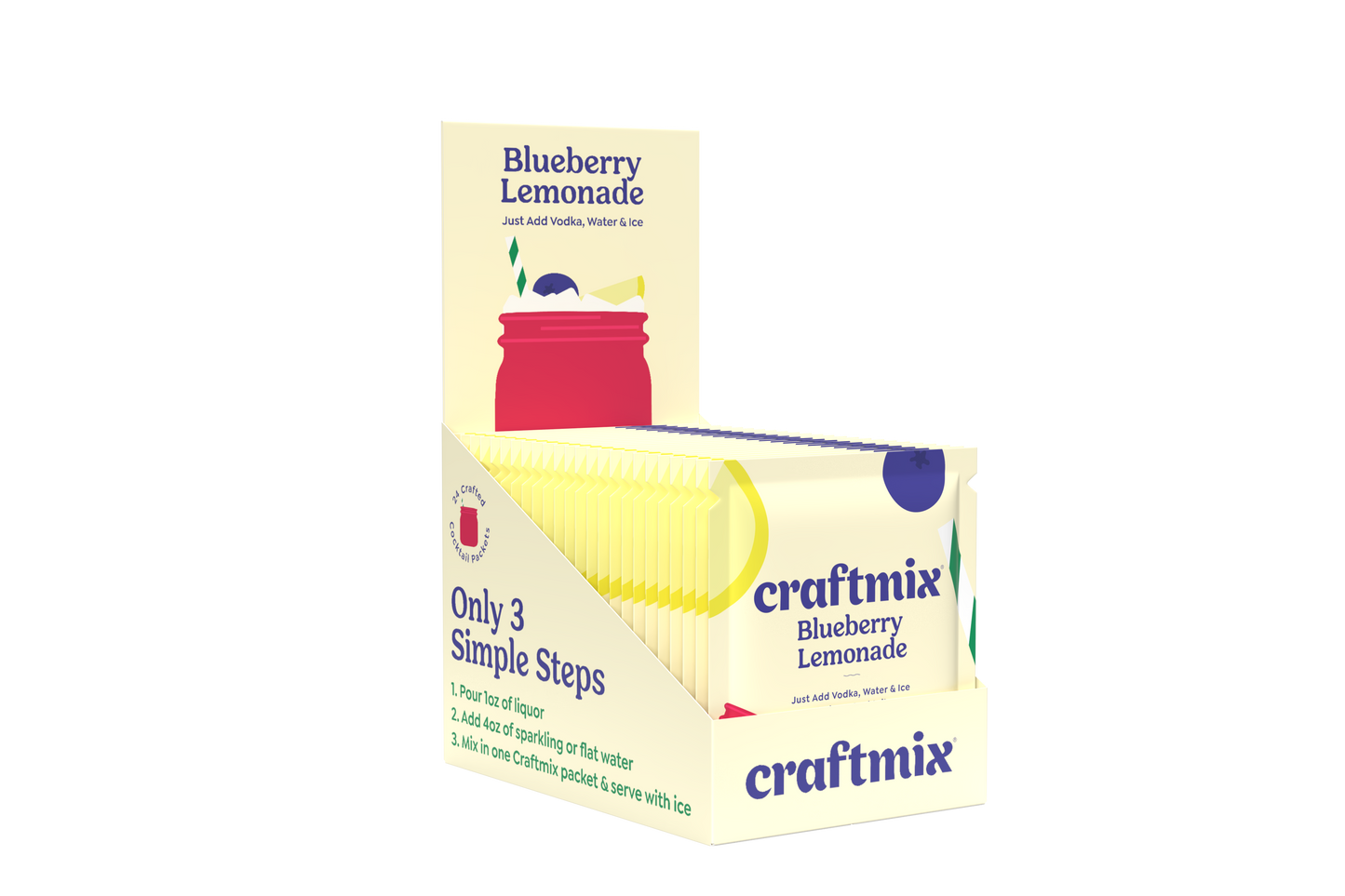 Blueberry Lemonade Cocktail / Mocktail Mixer