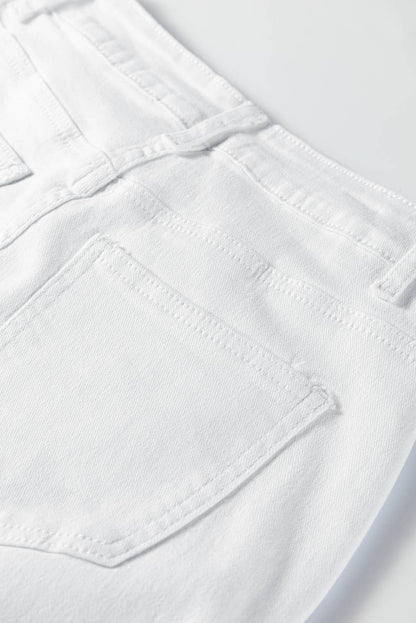 Bow Knot Side Detail Straight Leg Loose Jeans