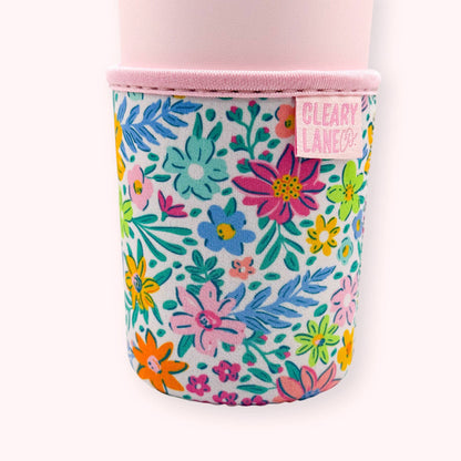 Blush Rainbow Thistle Coffee Cup Sleeve