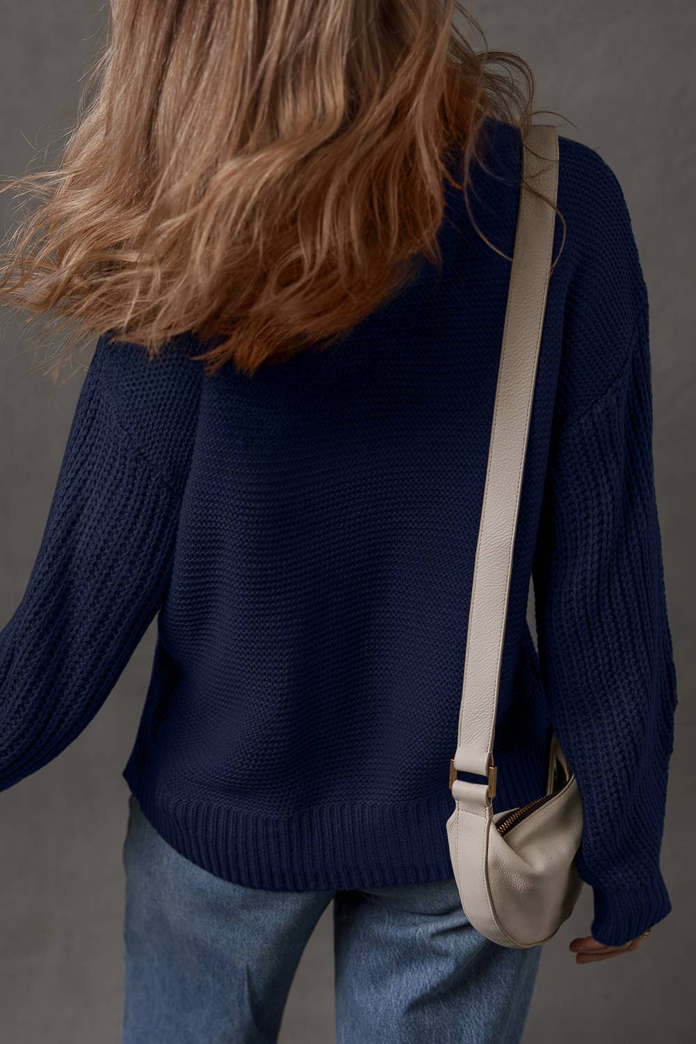 LDC Knit Front Seam Detail Sweater