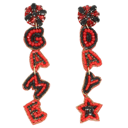 Game Day Beaded Earrings