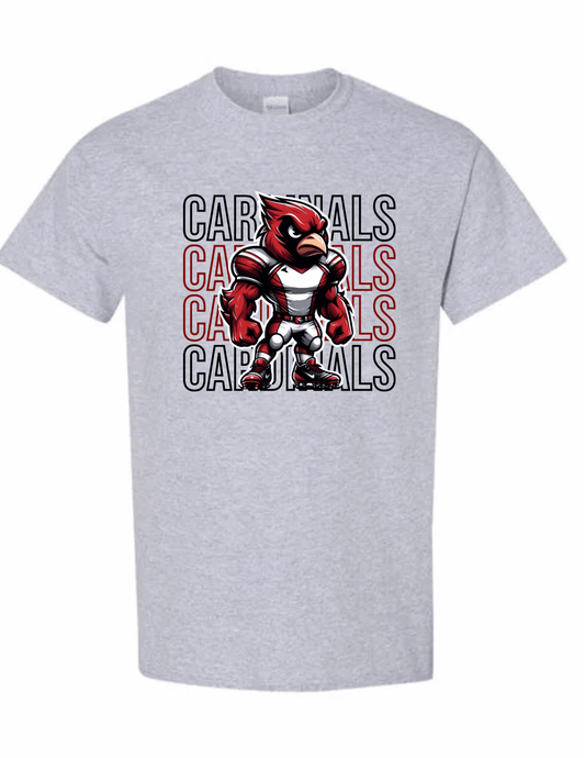 Tough Cardinal Football Tee