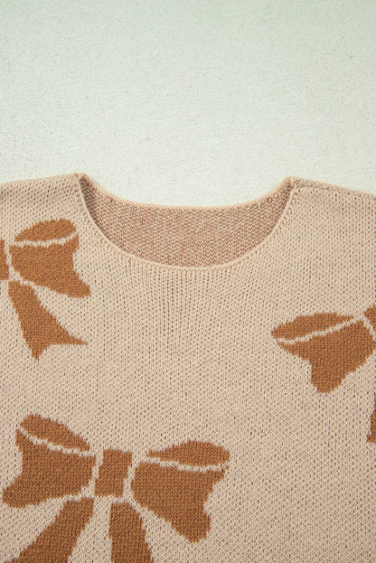Neutral Dreams Bow Sweater